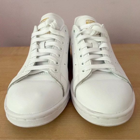 ADIDAS STAN SMITH Originals Women's Size 8 EE8836 GOLD SHOES AUTHENTIC Pre-owned - Picture 6 of 16